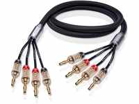 Oehlbach Fusion Four.4B High End Lautsprecherkabel-Set Bi-Amping Audio-Kabel, 4...