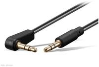Goobay GOOBAY Klinkenkabel 67782, Superslim 0,5 m, schwarz Audio-Kabel