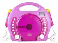X4-TECH X4 Tech Bobby Joey Kinder CD-Player CD, SD, USB Inkl. Mikrofon Pink...