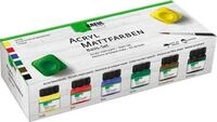 Kreul Bastelfarbe Acryl Mattfarben Basis-Set, 6x20 ml