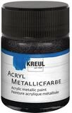 C. KREUL Acrylfarbe KREUL Acryl Metallicfarbe schwarz 50ml Glas