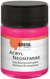C. KREUL Acrylfarbe KREUL Acryl Neonfarbe neonpink 50ml Glas