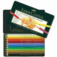 Faber-Castell Buntstift Buntstifte Polychromos 12-farbig sortiert Metalletui