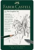 Faber-Castell Zeichenkohle Faber-Castell Set Pitt Graphite - 11er Metalletui