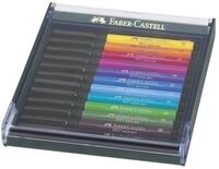 Faber-Castell K&uuml;nstlerstift Faber-Castell Pitt Artist Pen Brush Tuschestift - 12x