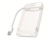 ICY BOX Festplattenh&uuml;lle IB-AC703-U3 Adapter Kabel Geh&auml;use 2,5", SATA III auf...