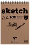 Quo Vadis Notizbuch Sketch, Skizzenblock A4, 21x29,7cm, 90g, 100 Blatt