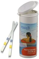 mediPOOL Wasserteststreifen mediPOOL 3 in 1 Teststreifen Chlor, pH-Wert &