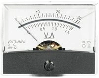 VOLTCRAFT Anzeigeger&auml;t Einbau-Messger&auml;t AM-60X46/30V/1,5A/DC, Doppelskala
