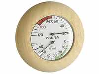 TFA Dostmann Raumthermometer TFA 40.1028 Sauna-Thermometer Abachi Echtholz...