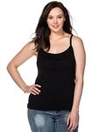 Sheego Shirttop Spaghettitop &Auml;rmellos