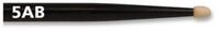 Vic-Firth Drumsticks (5AB Sticks Black American Classic Wood Tip, Sticks, Beater und