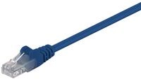 Goobay Goobay 68335 CAT 5e Patchkabel, U/UTP, Blau, 0.5 m - CCA Kupfergemisch