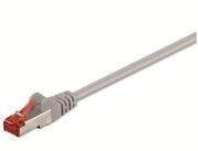 Goobay CAT 6 Patchkabel, S/FTP (PiMF), Grau, 0.5 m - LSZH halogenfrei, Kupfer