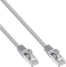 Inline InLine&reg; Patchkabel, F/UTP, Cat.5e, grau, 1m LAN-Kabel