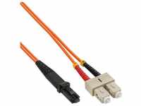 INTOS ELECTRONIC AG InLine® LWL Duplex Kabel, MTRJ/SC, 50/125µm, OM2, 2m...