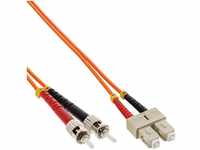 INTOS ELECTRONIC AG InLine® LWL Duplex Kabel, SC/ST, 50/125µm, OM2, 15m...