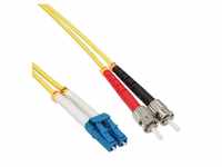 INTOS ELECTRONIC AG InLine® LWL Duplex Kabel, LC/ST, 9/125µm, OS2, 2m...