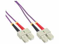 INTOS ELECTRONIC AG InLine® LWL Duplex Kabel, SC/SC, 50/125µm, OM4, 10m...