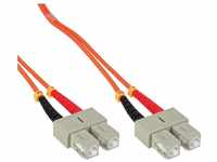 INTOS ELECTRONIC AG InLine® LWL Duplex Kabel, SC/SC, 50/125µm, OM2, 15m...
