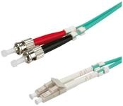 ROLINE LWL-Kabel 50/125&micro;m OM3, LC/ST Glasfaserkabel, (50.0 cm)