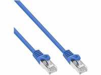 INTOS ELECTRONIC AG InLine® Patchkabel, SF/UTP, Cat.5e, blau, 10m LAN-Kabel