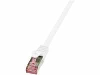 LogiLink Netzwerkkabel CAT 6 S/FTP 10 m LAN-Kabel, (10.00 cm), Flammwidrig, mit