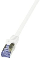 LogiLink LogiLink CQ3081S RJ45 Patchkabel CAT 6a S/FTP 7.50 m Wei&szlig; Flammwidrig,