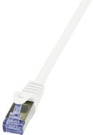 LogiLink Netzwerkkabel CAT 6A S/FTP 10 m CQ3091S LAN-Kabel, Flammwidrig, mit