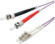 VALUE LWL-Kabel 50/125&micro;m OM4, LC/ST Glasfaserkabel, (300.0 cm), LSOH