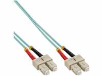 INTOS ELECTRONIC AG InLine® LWL Duplex Kabel, SC/SC, 50/125µm, OM3, 15m...