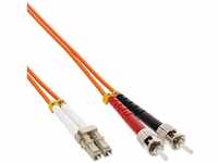 INTOS ELECTRONIC AG InLine® LWL Duplex Kabel LC/ST 50/125µm, 15m LAN-Kabel