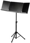 Classic Cantabile Notenpult mit 3-teilige Notenablage, Ausklappbares Dirigentenpult