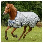 Bucas Pferde-Regendecke Bucas Sun Shower mit Klett f&uuml;r Halsteil 0g - silver 115 cm