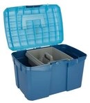 Kerbl Putztasche Putzbox Siena marine / hellblau 40 cm x 26 cm x 24,5 cm 321757 (1