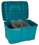 Kerbl Putztasche Putzbox Siena capriblau 40 cm x 26 cm x 24,5 cm 328267 (1 St)