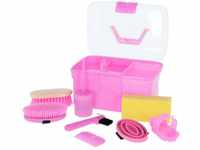 Kerbl Putzbox befüllt für Kinder 8-teilig rosa
