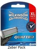 Wilkinson Rasierklingen Wilkinson Quattro, 12-tlg.