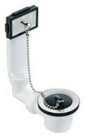 Blanco Einbausp&uuml;le BLANCO Ab- und &Uuml;berlauf-Garnitur 1 1/2", 0/0 cm