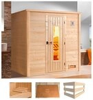 weka Sauna Bergen 1, BxTxH: 198 x 148 x 203,5 cm, 45 mm, ohne Ofen