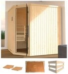 weka Sauna Varberg 3, BxTxH: 194 x 194 x 199 cm, 68 mm, ohne Ofen
