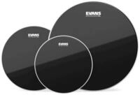 Evans Schlagzeug,Black Chrome FellSet Fusion 10"12"14", Felle, Fell Sets, Black
