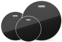 Evans Schlagzeug,Black Chrome FellSet Rock 10"12"16", Felle, Fell Sets, Black...