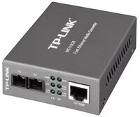 tp-link MC110CS Medienkonverter, 10Base-T, 100 Mbps Singlemode Fiber Base-F grau