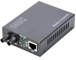 Digitus PC-L&uuml;fter Hub Fast Ethernet Medienkonverter, RJ45 / ST