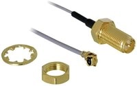 Delock DeLOCK RP-SMA Buchse zum Einbau > MHF/U.FL-LP-068 SAT-Kabel