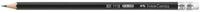 Faber-Castell Bleistift 1112, HB (mittelweich), Sechskant mit Radierer