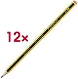 STAEDTLER Bleistift Noris, (12-tlg), 2B (weich), Sechskant