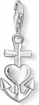 THOMAS SABO Charm-Einh&auml;nger Kreuz-, Herz-, Anker-Design, Glaube, Liebe,...