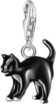 THOMAS SABO Charm-Einh&auml;nger Schwarze Katze